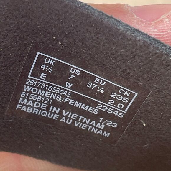 Clarks Women's Giselle Glow Nubuck Leather Wedge Sandals Black WIDE - Picture 9 of 9